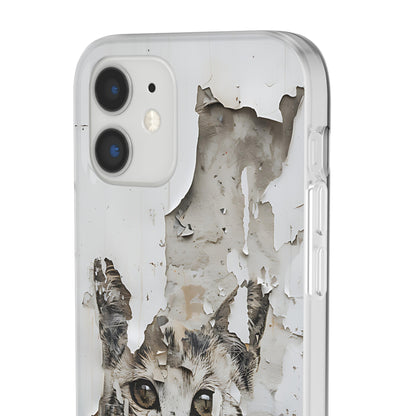 Vhils inspired grafitti Cat Phone Case