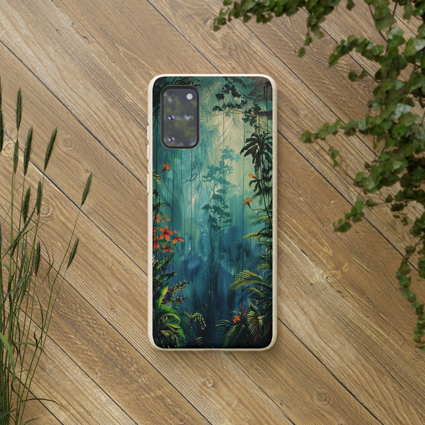 Rain Forest Clearing Scene Biodegradable Phone Case | iPhone / Samsung