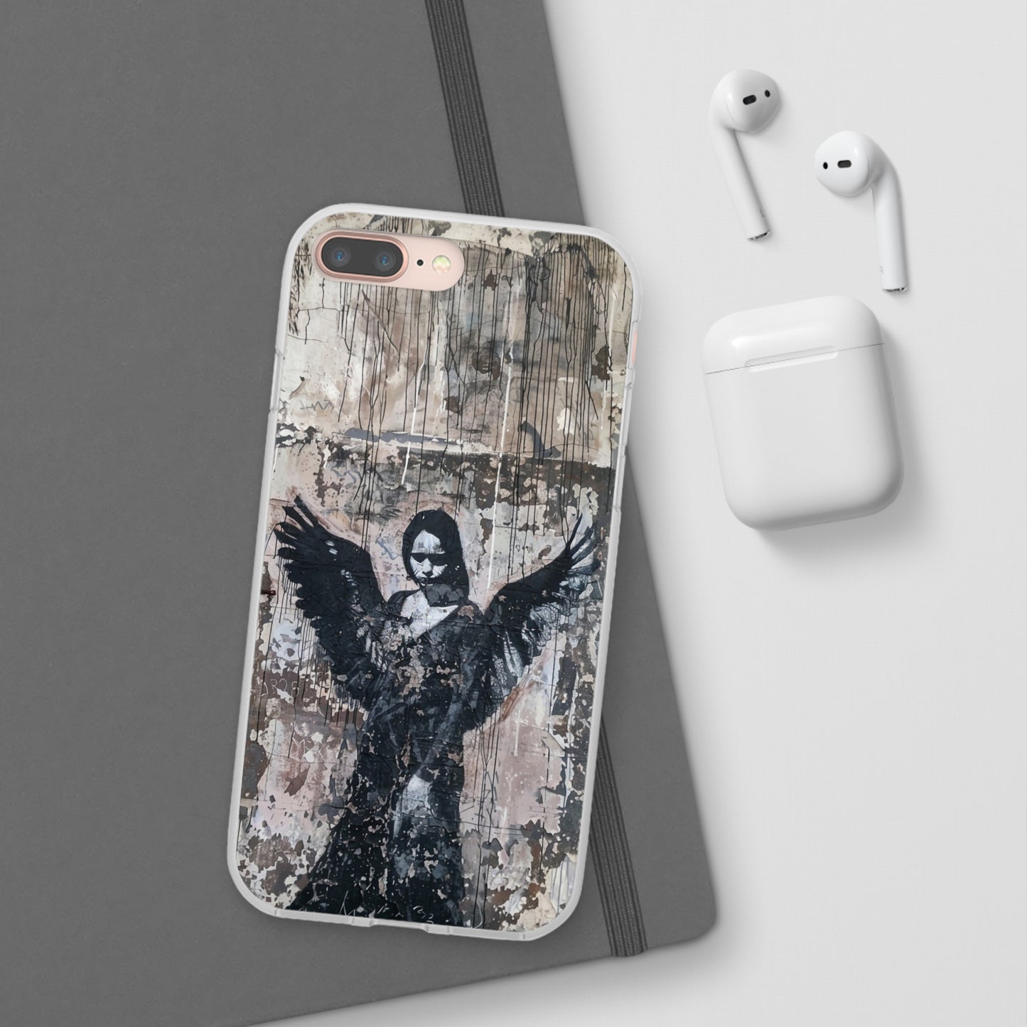 Vhils inspired Gothic Dark Angel Phone Case