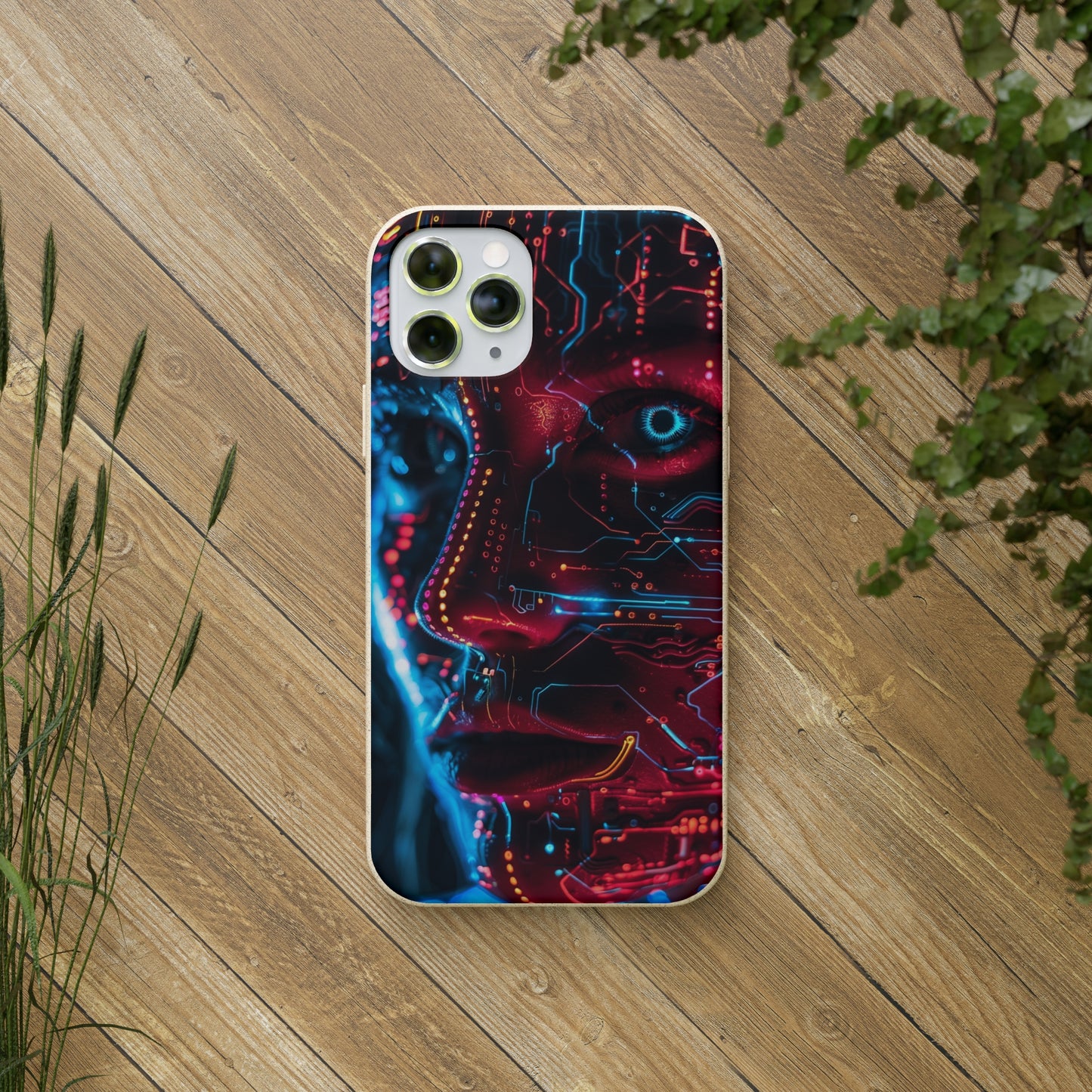 Cyberpunk woman Biodegradable Phone Case | iPhone / Samsung