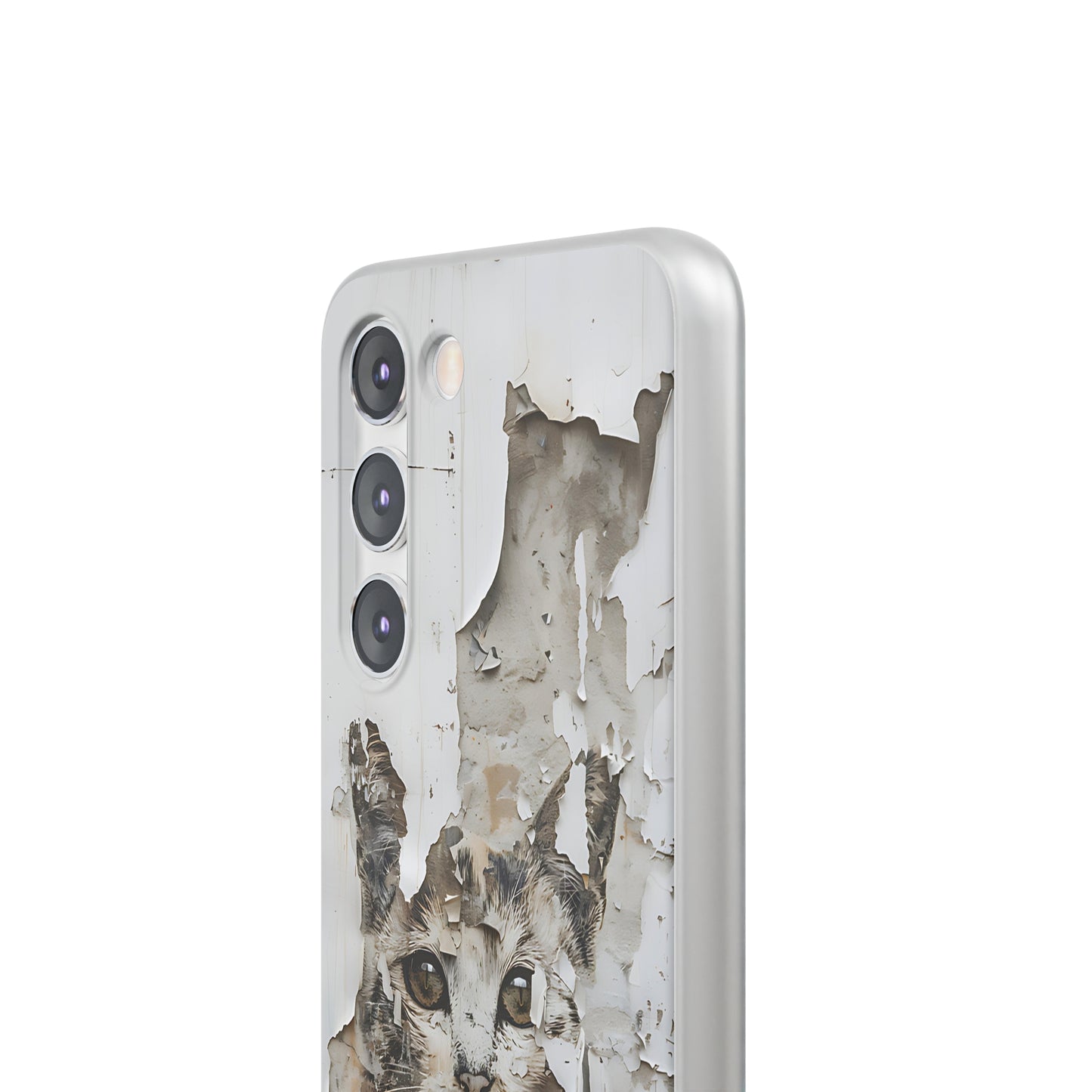 Vhils inspired grafitti Cat Phone Case