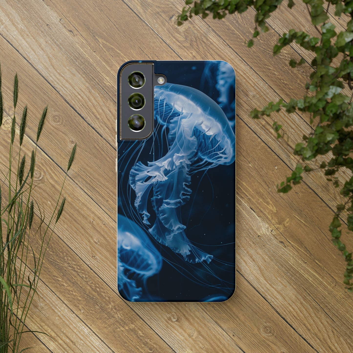 Deep Ocean Jellyfish Biodegradable Phone Case | iPhone / Samsung