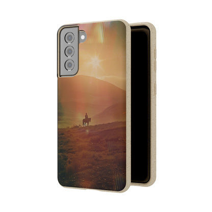 Horse rider cinematic Biodegradable Phone Case | iPhone / Samsung