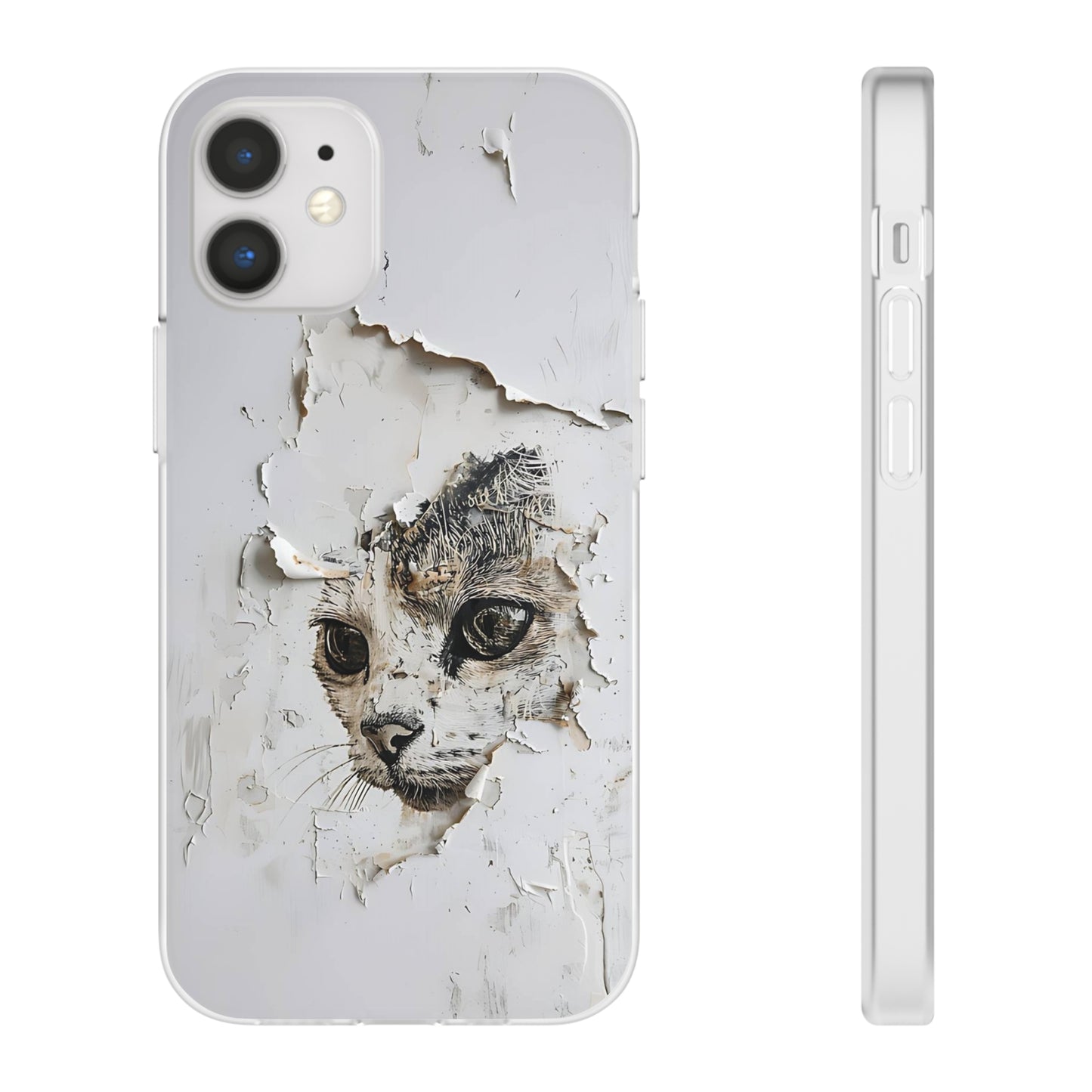 Vhils inspired Cat Phone Case | iPhone / Samsung