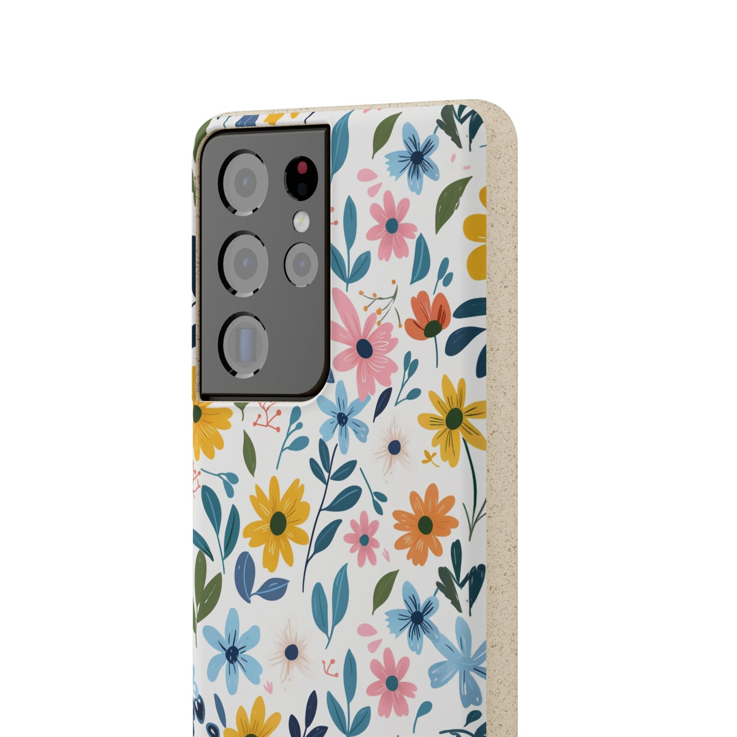 Pastel Flowers Biodegradable Phone Case | iPhone / Samsung