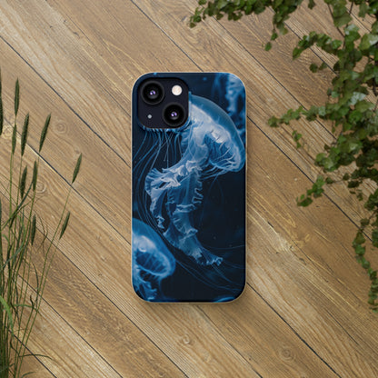 Deep Ocean Jellyfish Biodegradable Phone Case | iPhone / Samsung