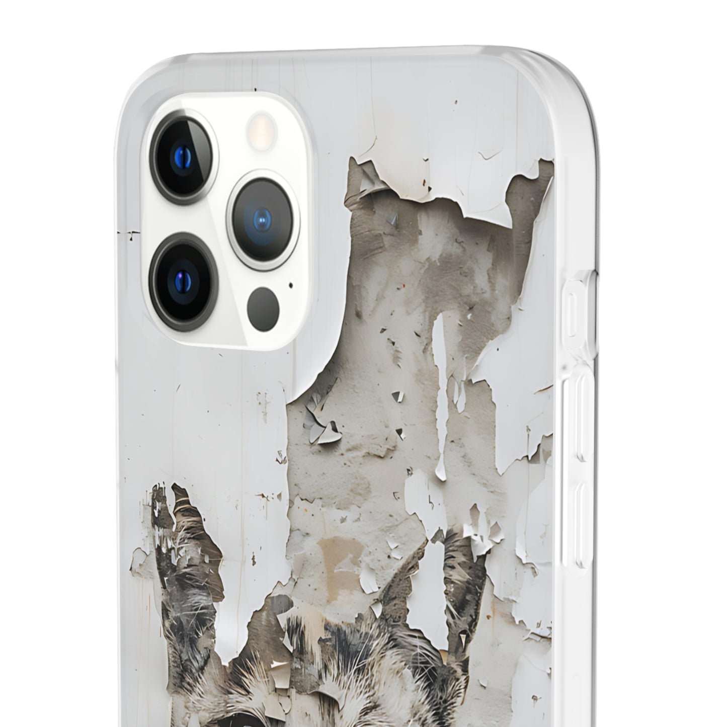 Vhils inspired grafitti Cat Phone Case