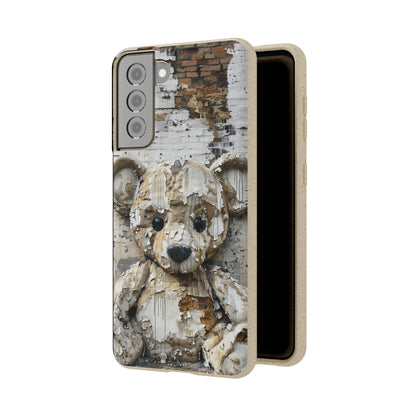 Vhils inspired Teddy Bear Biodegradable Phone Case | iPhone / Samsung