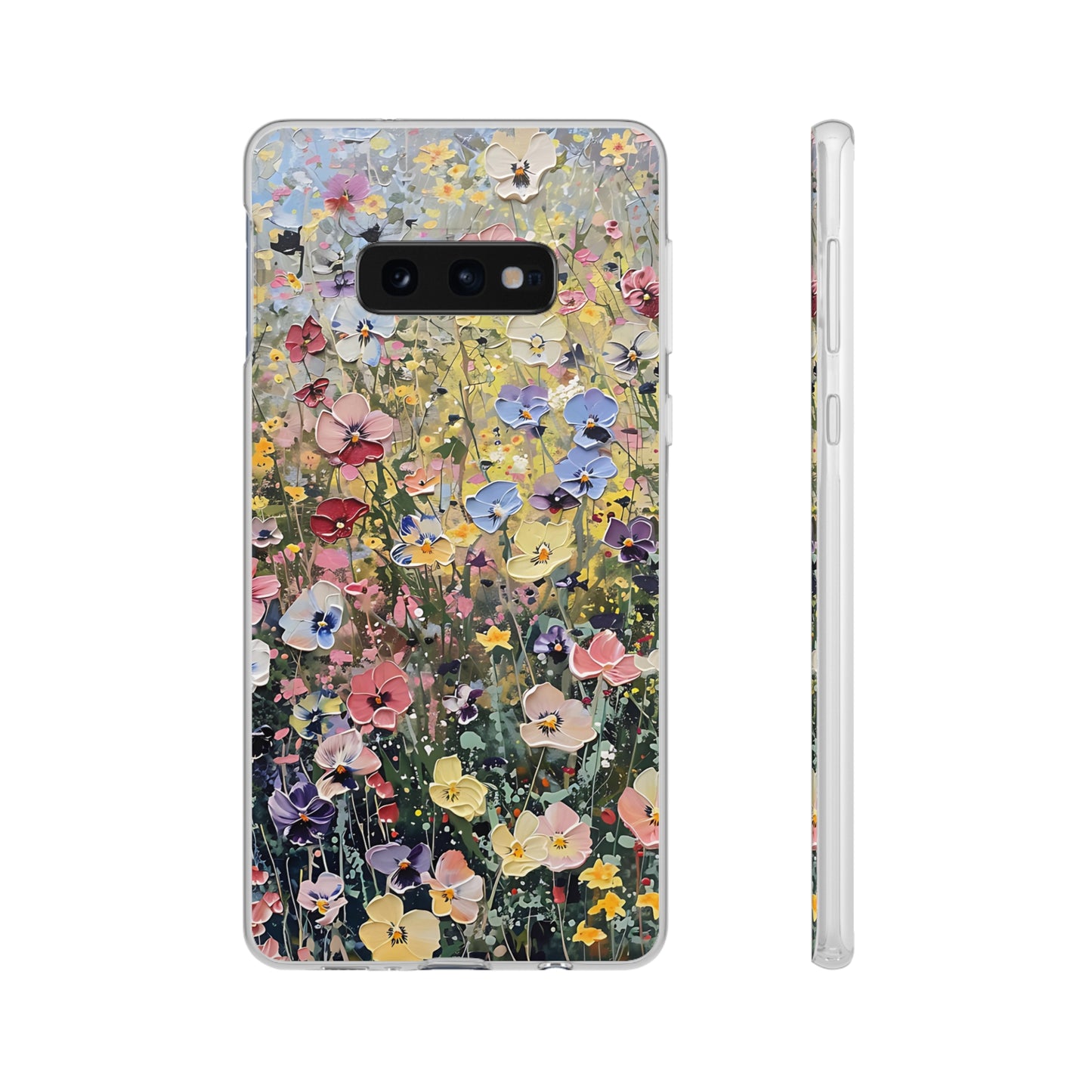 Damien Hirst Inspired Oil on Canvas Flowers | iPhone/Samsung | Slimline Phone Case