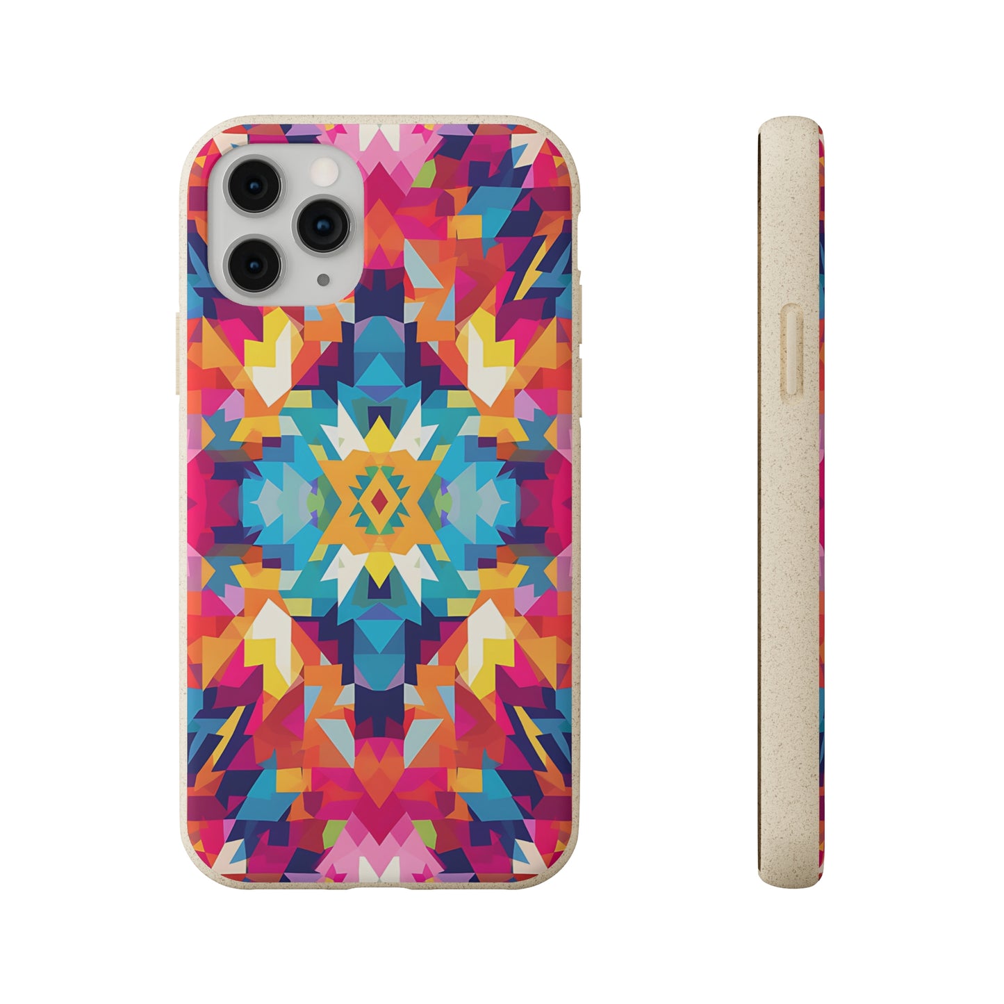 Bold, colourful pattern Biodegradable Phone Case | iPhone / Samsung