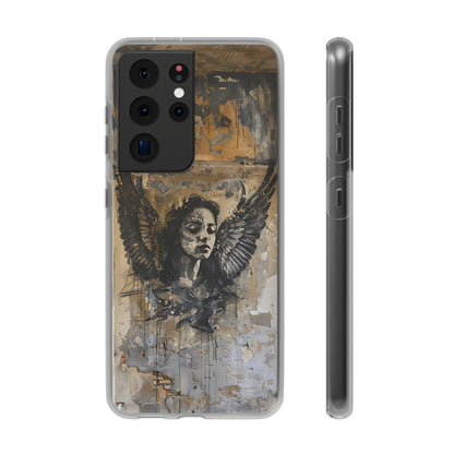 Vhils inspired Gothic Woman Phone Case