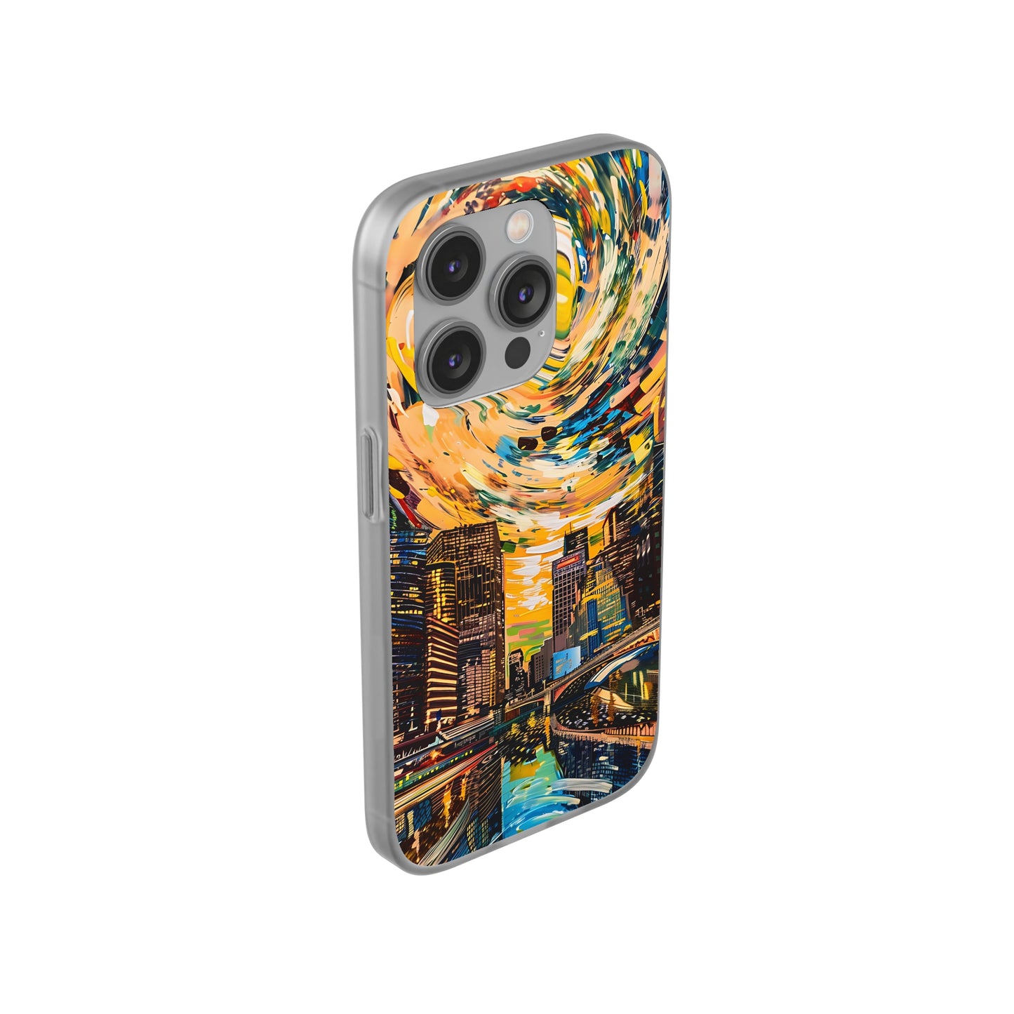 Van Gogh inspired City scene | iPhone/Samsung | Slimline Phone Case