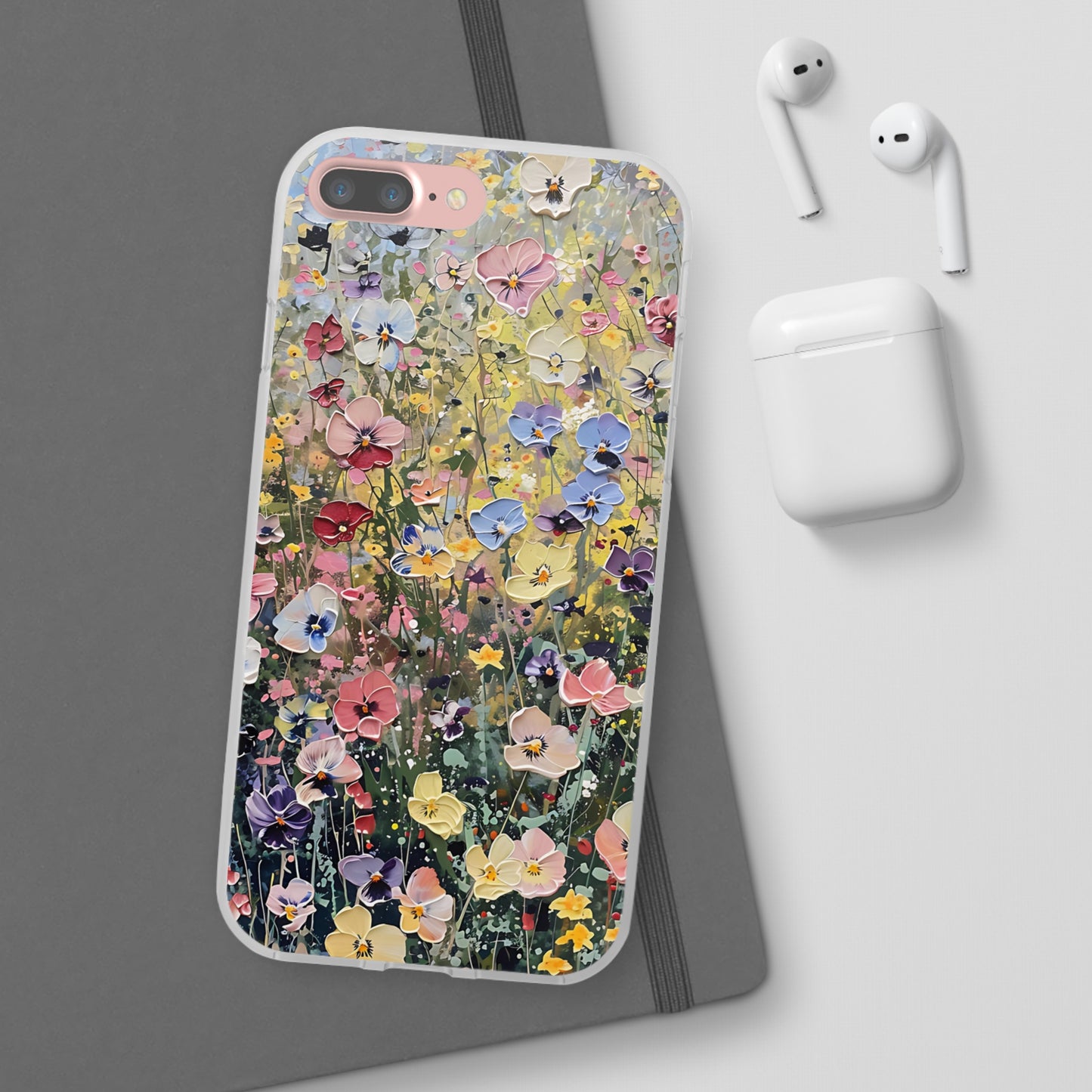 Damien Hirst Inspired Oil on Canvas Flowers | iPhone/Samsung | Slimline Phone Case