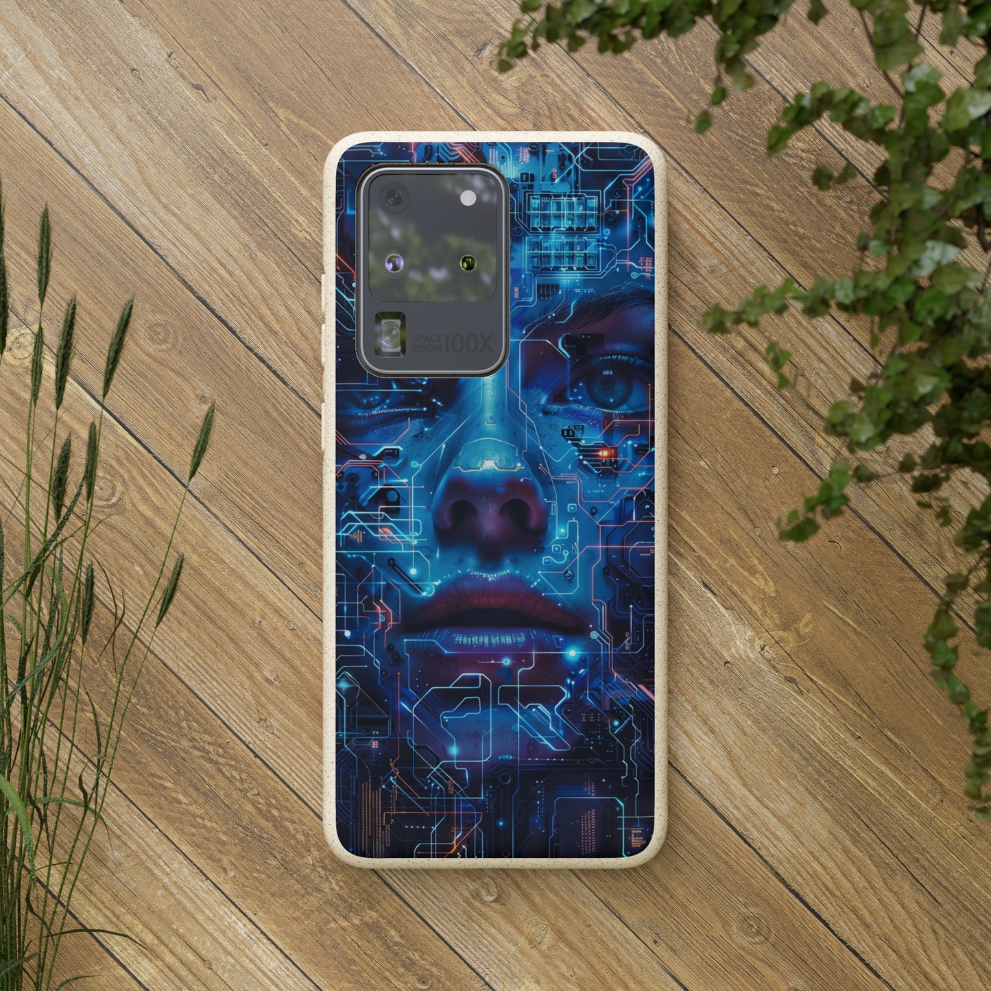 Cyberpunk woman Biodegradable Phone Case | iPhone / Samsung