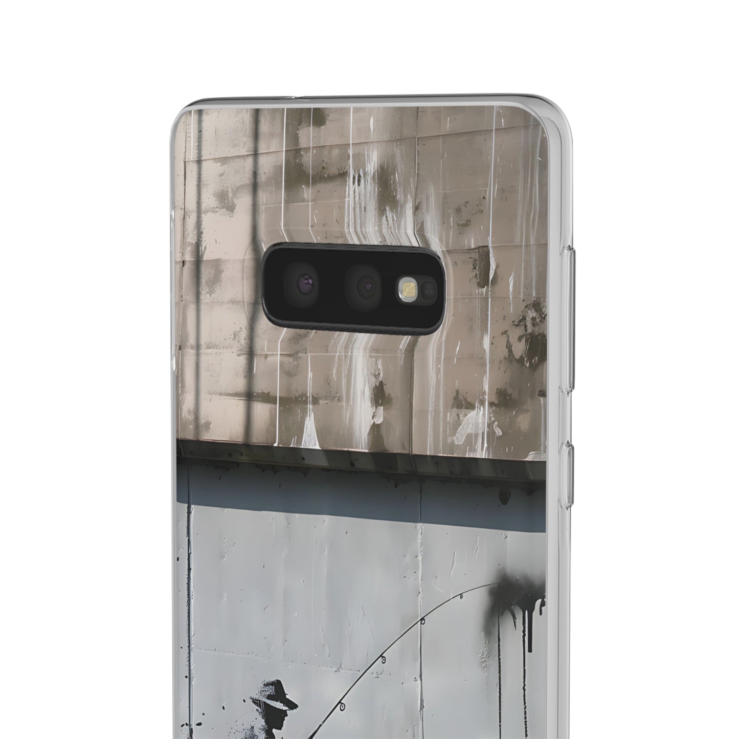 Banksy inspired man fishing | iPhone/Samsung | Slimline Phone Case