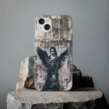 Vhils inspired Gothic Dark Angel Phone Case