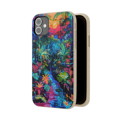 Colourful Rain Forest Biodegradable Phone Case | iPhone / Samsung