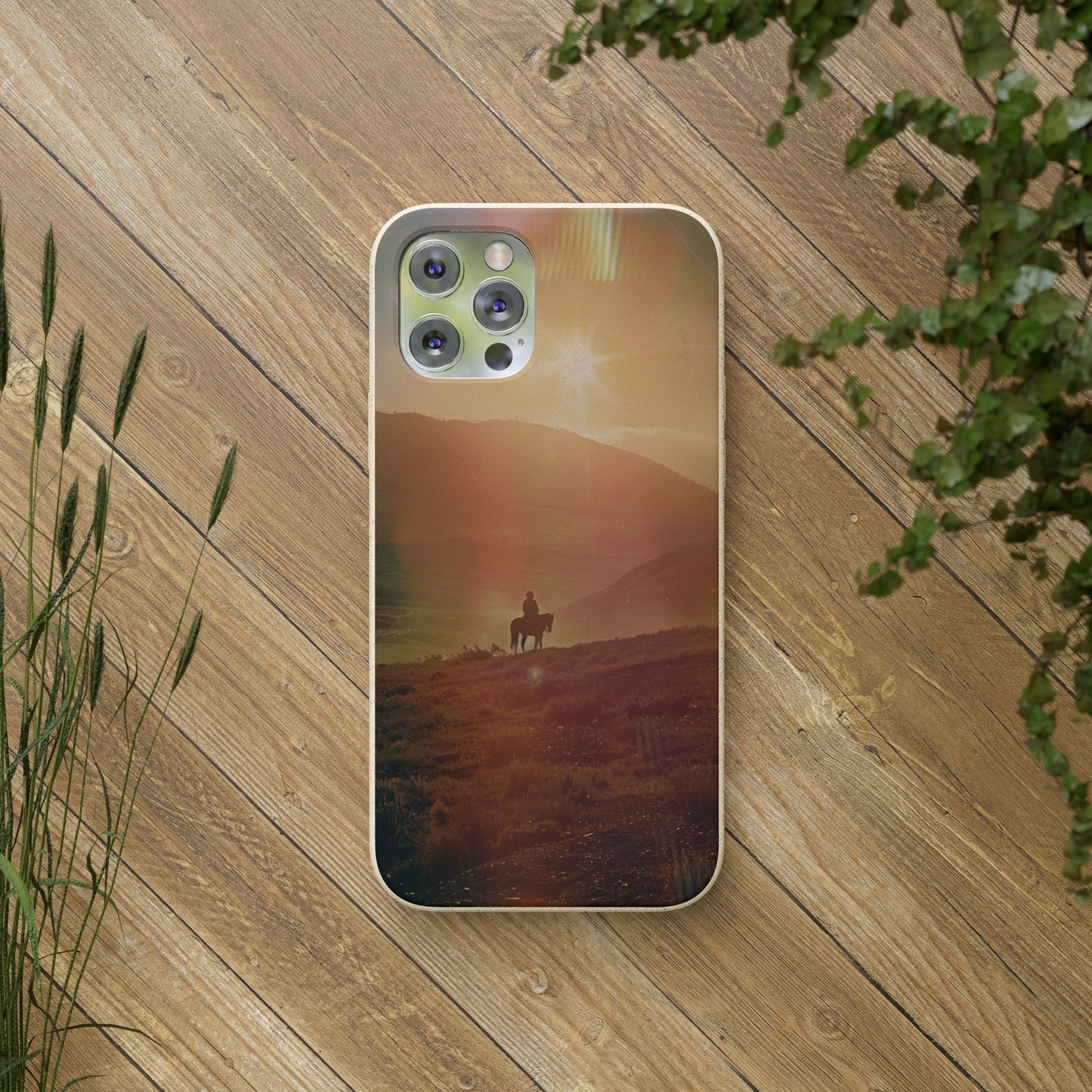 Horse rider cinematic Biodegradable Phone Case | iPhone / Samsung