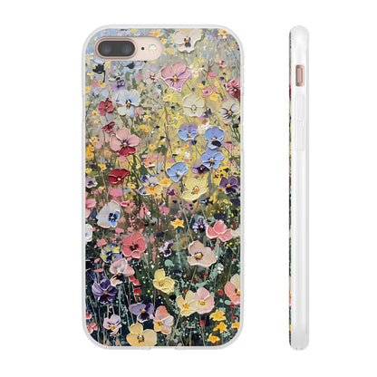 Damien Hirst Inspired Oil on Canvas Flowers | iPhone/Samsung | Slimline Phone Case