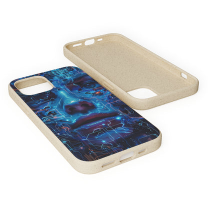 Cyberpunk woman Biodegradable Phone Case | iPhone / Samsung