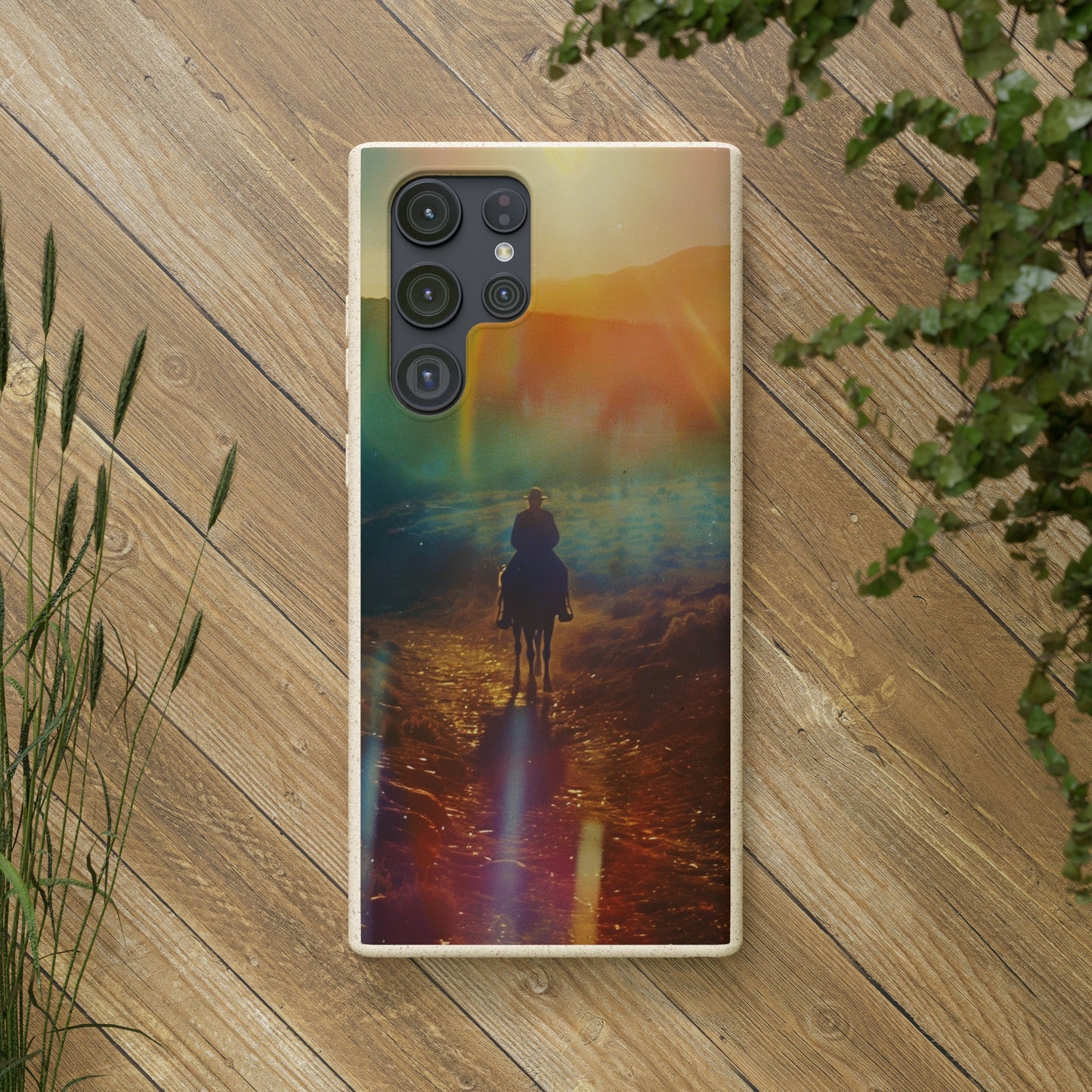 Horse rider cinematic Biodegradable Phone Case | iPhone / Samsung