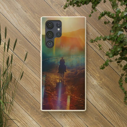 Horse rider cinematic Biodegradable Phone Case | iPhone / Samsung