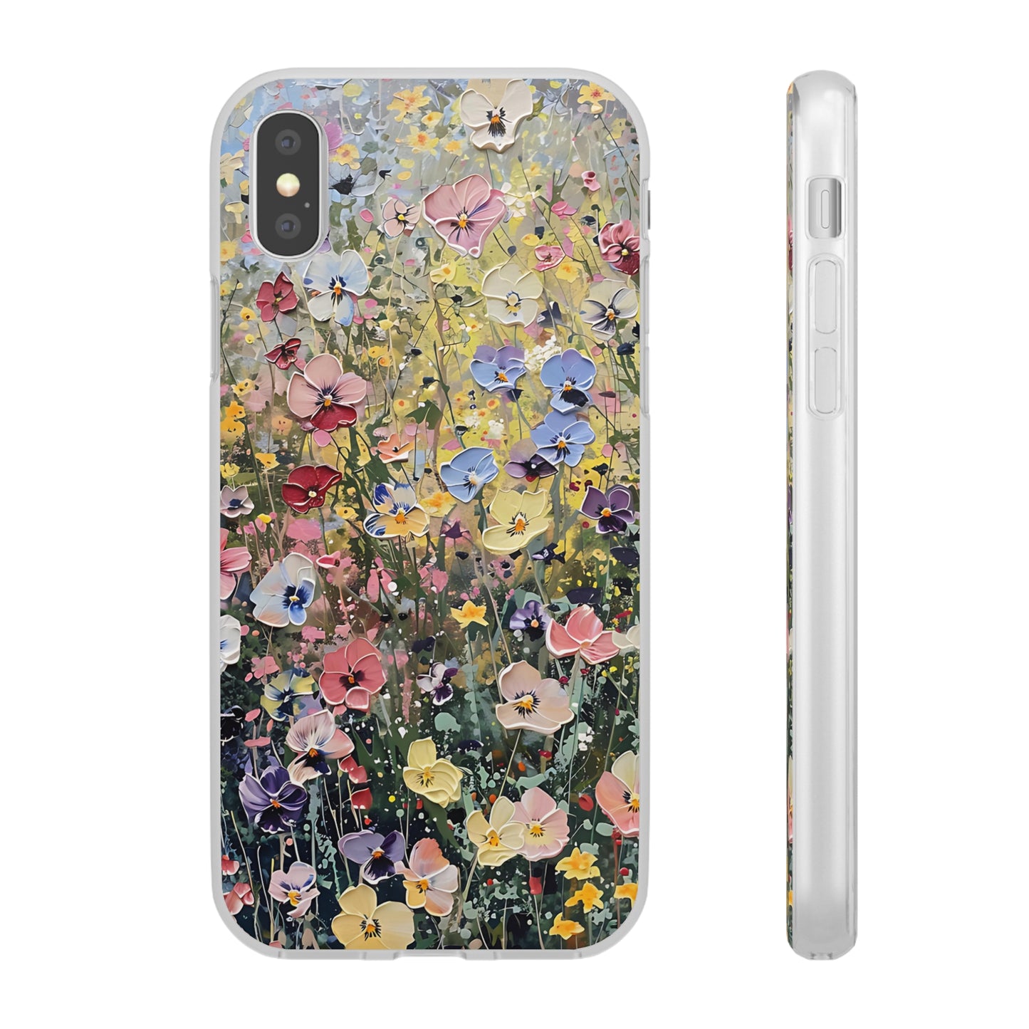 Damien Hirst Inspired Oil on Canvas Flowers | iPhone/Samsung | Slimline Phone Case