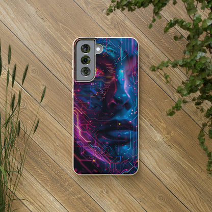 Cyberpunk woman Biodegradable Phone Case | iPhone / Samsung