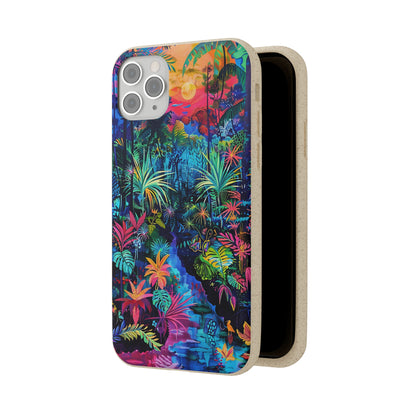 Colourful Rain Forest Biodegradable Phone Case | iPhone / Samsung