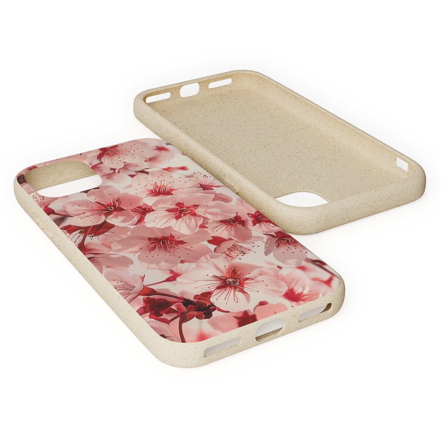 Pink Flowers Biodegradable Phone Case | iPhone / Samsung