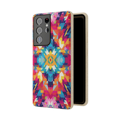 Bold, colourful pattern Biodegradable Phone Case | iPhone / Samsung