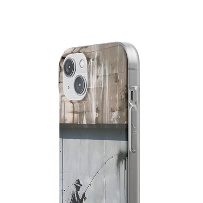 Banksy inspired man fishing | iPhone/Samsung | Slimline Phone Case