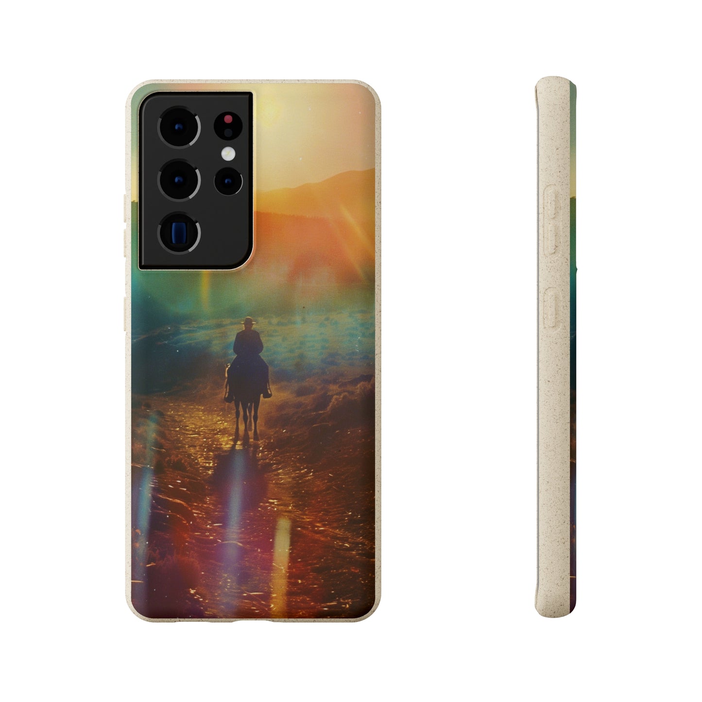 Horse rider cinematic Biodegradable Phone Case | iPhone / Samsung