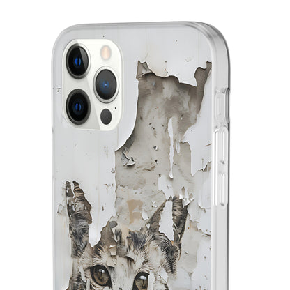 Vhils inspired grafitti Cat Phone Case