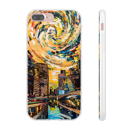 Van Gogh inspired City scene | iPhone/Samsung | Slimline Phone Case