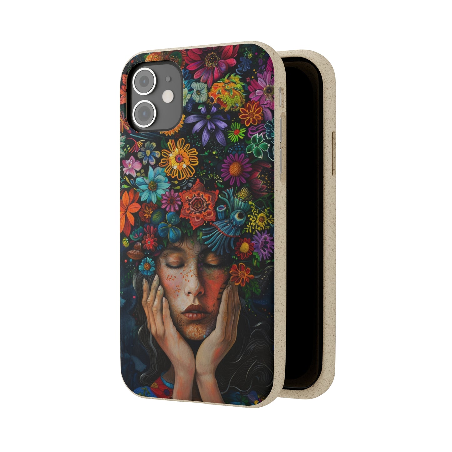 Flower woman Biodegradable Phone Case | iPhone / Samsung