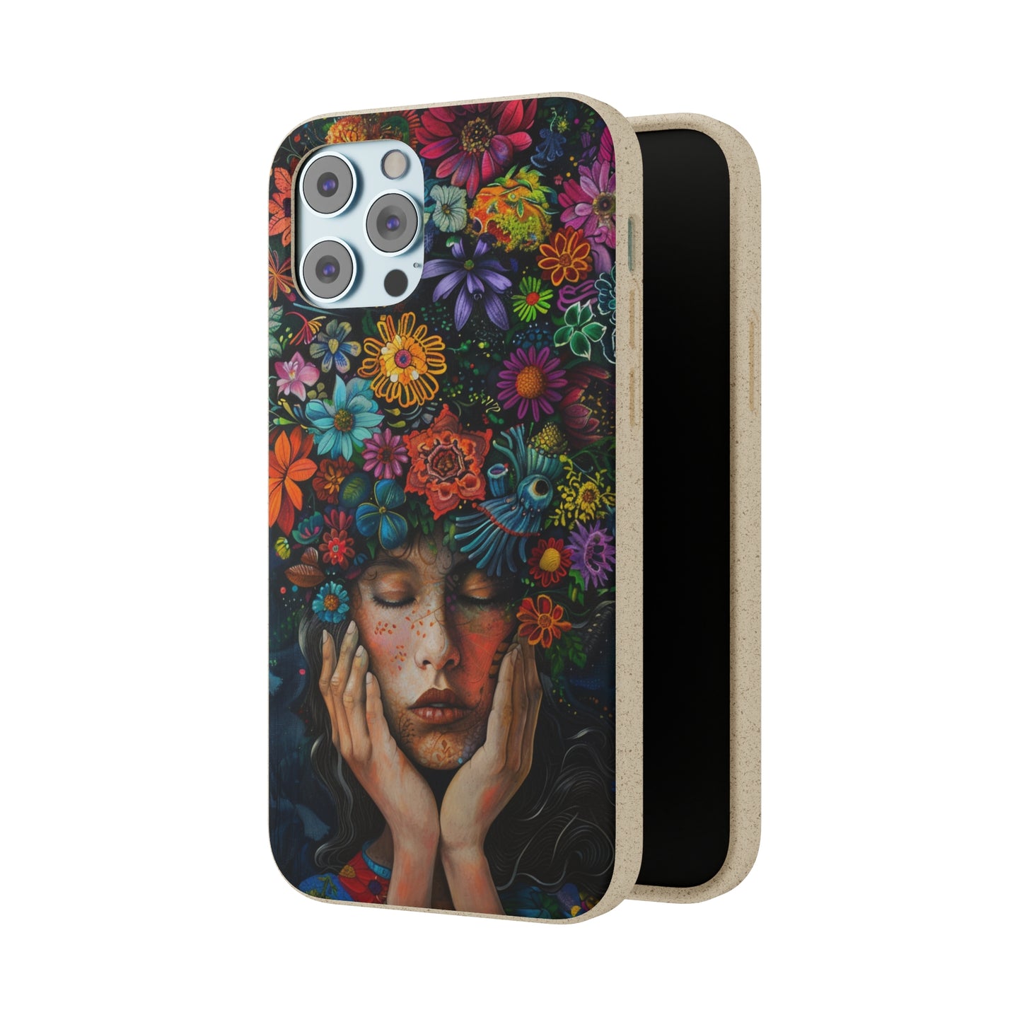 Flower woman Biodegradable Phone Case | iPhone / Samsung