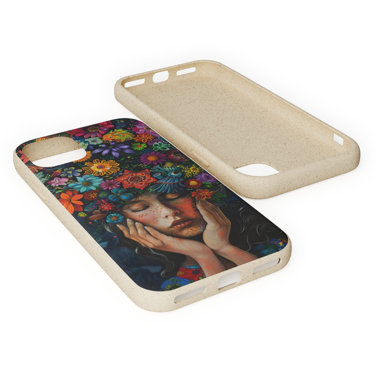 Flower woman Biodegradable Phone Case | iPhone / Samsung