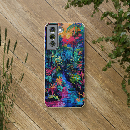 Colourful Rain Forest Biodegradable Phone Case | iPhone / Samsung