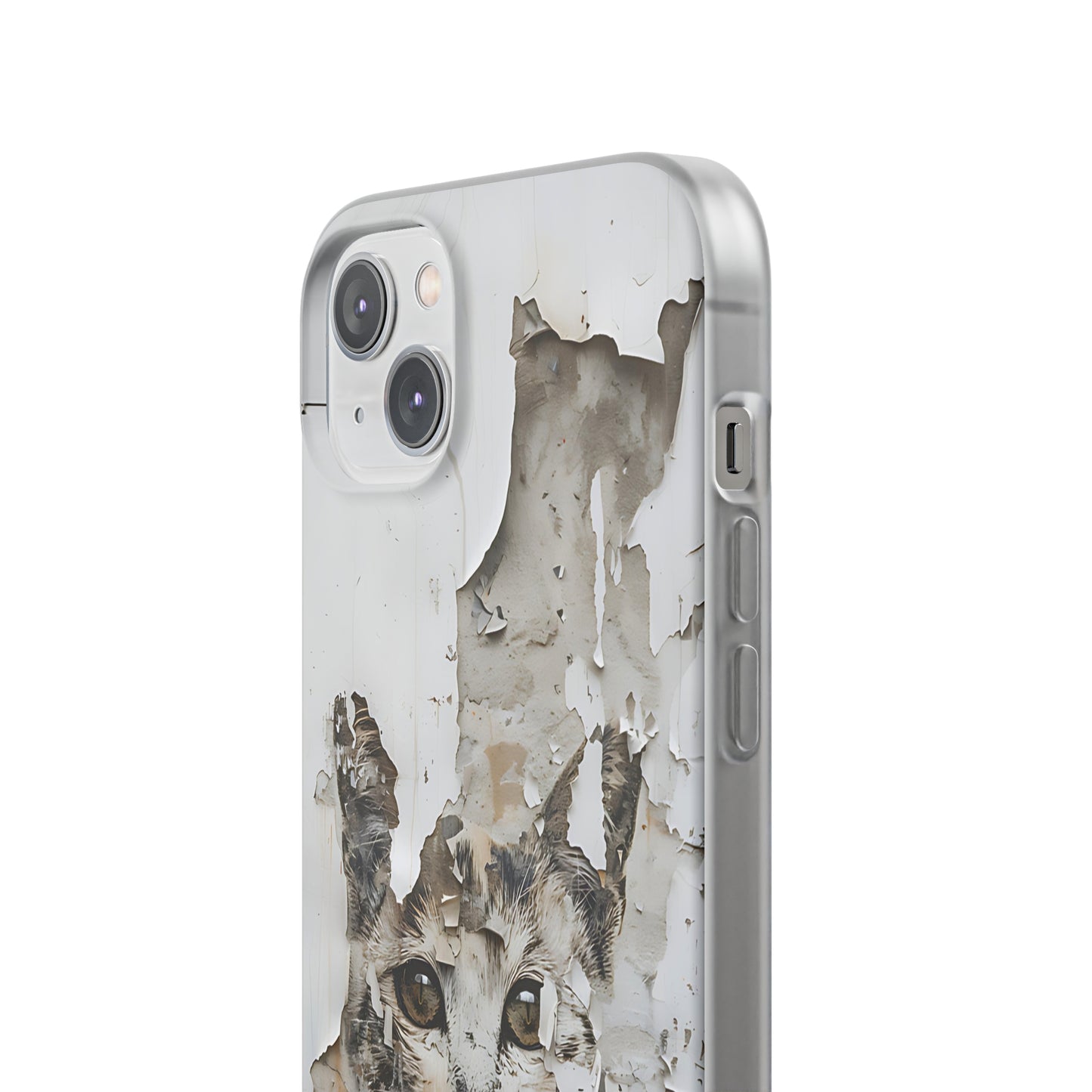 Vhils inspired grafitti Cat Phone Case