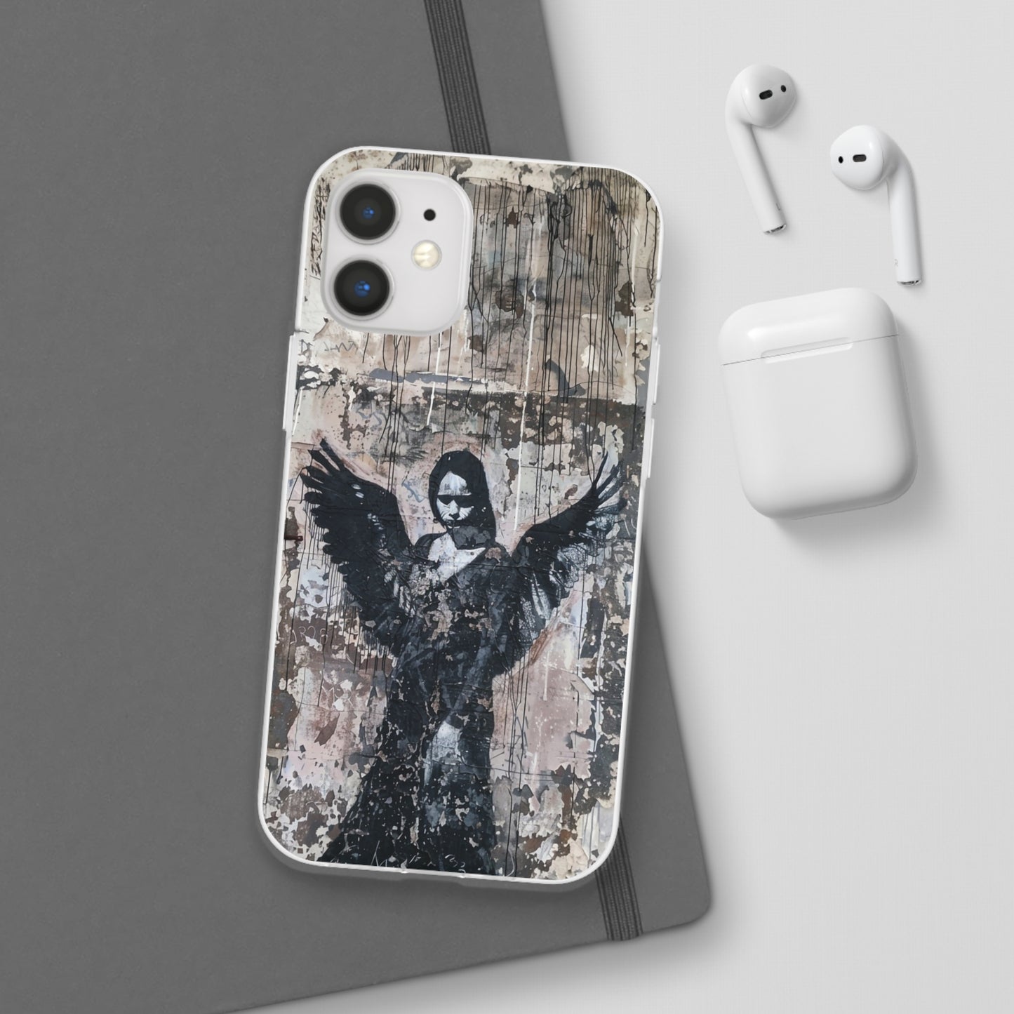 Vhils inspired Gothic Dark Angel Phone Case