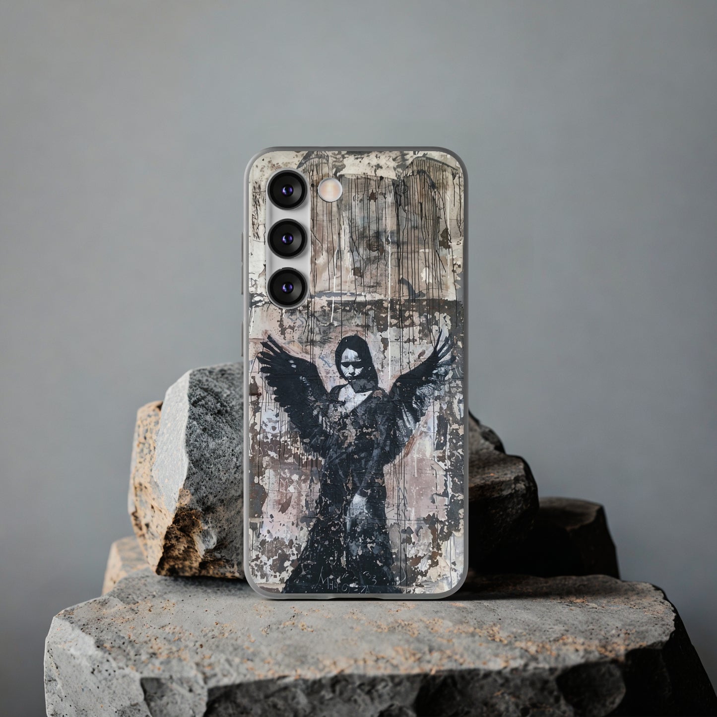 Vhils inspired Gothic Dark Angel Phone Case