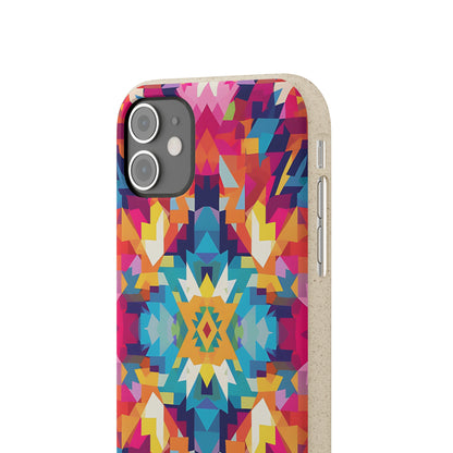 Bold, colourful pattern Biodegradable Phone Case | iPhone / Samsung