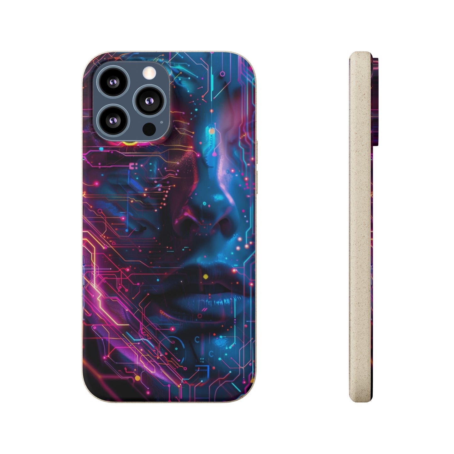 Cyberpunk woman Biodegradable Phone Case | iPhone / Samsung