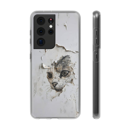 Vhils inspired Cat Phone Case | iPhone / Samsung