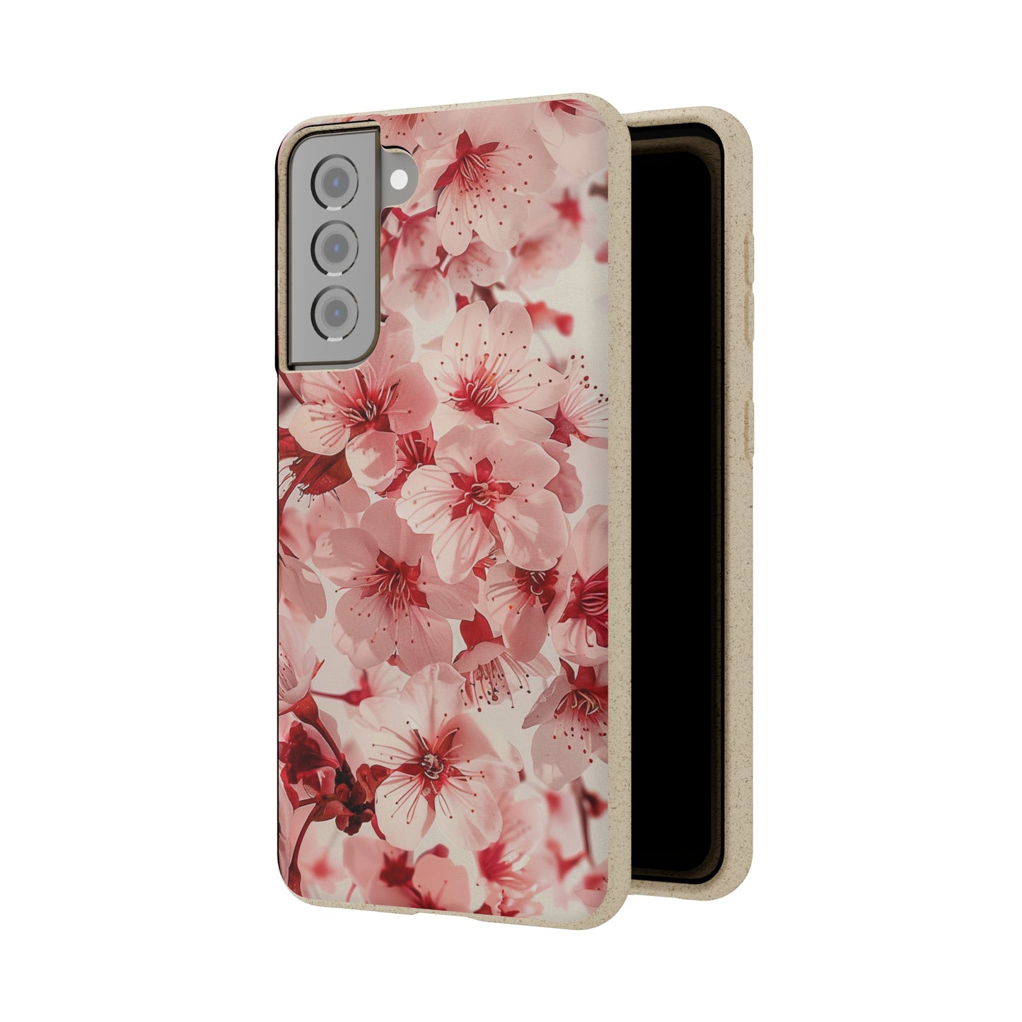 Pink Flowers Biodegradable Phone Case | iPhone / Samsung