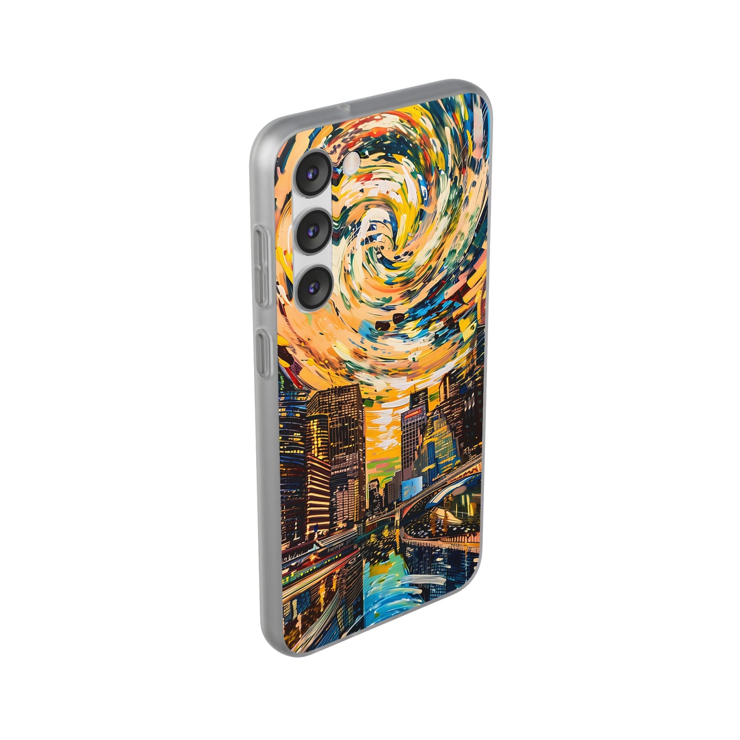 Van Gogh inspired City scene | iPhone/Samsung | Slimline Phone Case