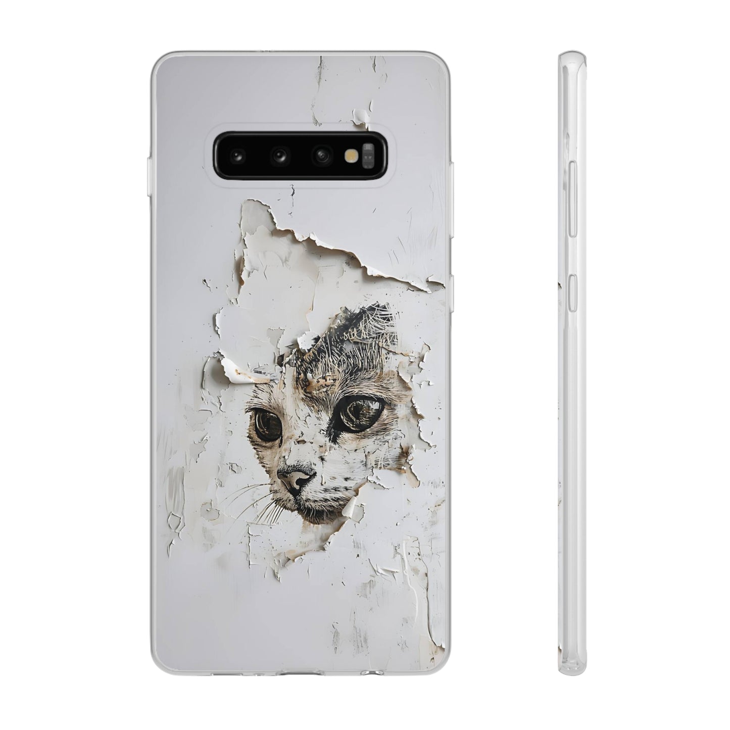 Vhils inspired Cat Phone Case | iPhone / Samsung