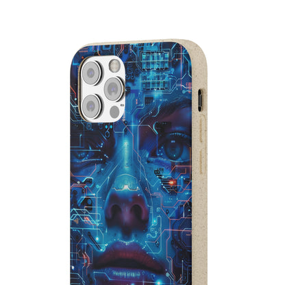 Cyberpunk woman Biodegradable Phone Case | iPhone / Samsung