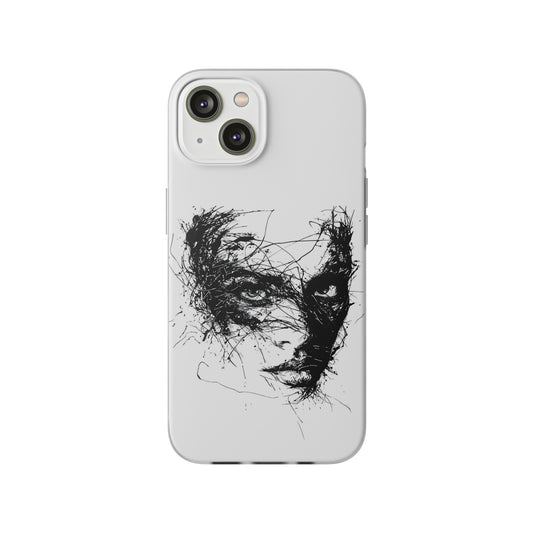 Womans face sketch Phone Case